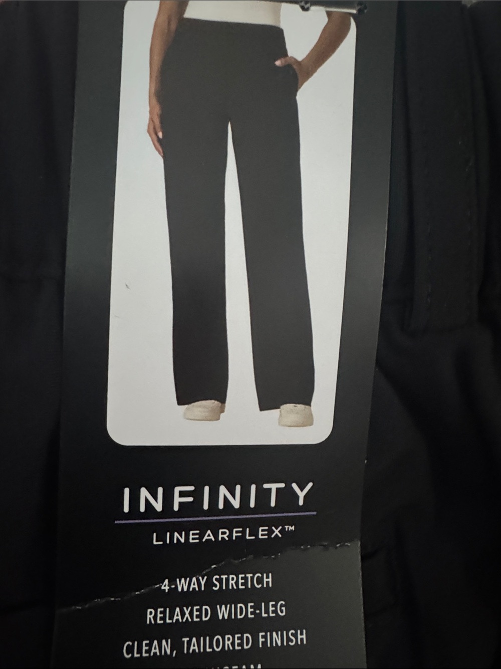 NFINITY Men's Relaxed Wide-Leg Pants - Black